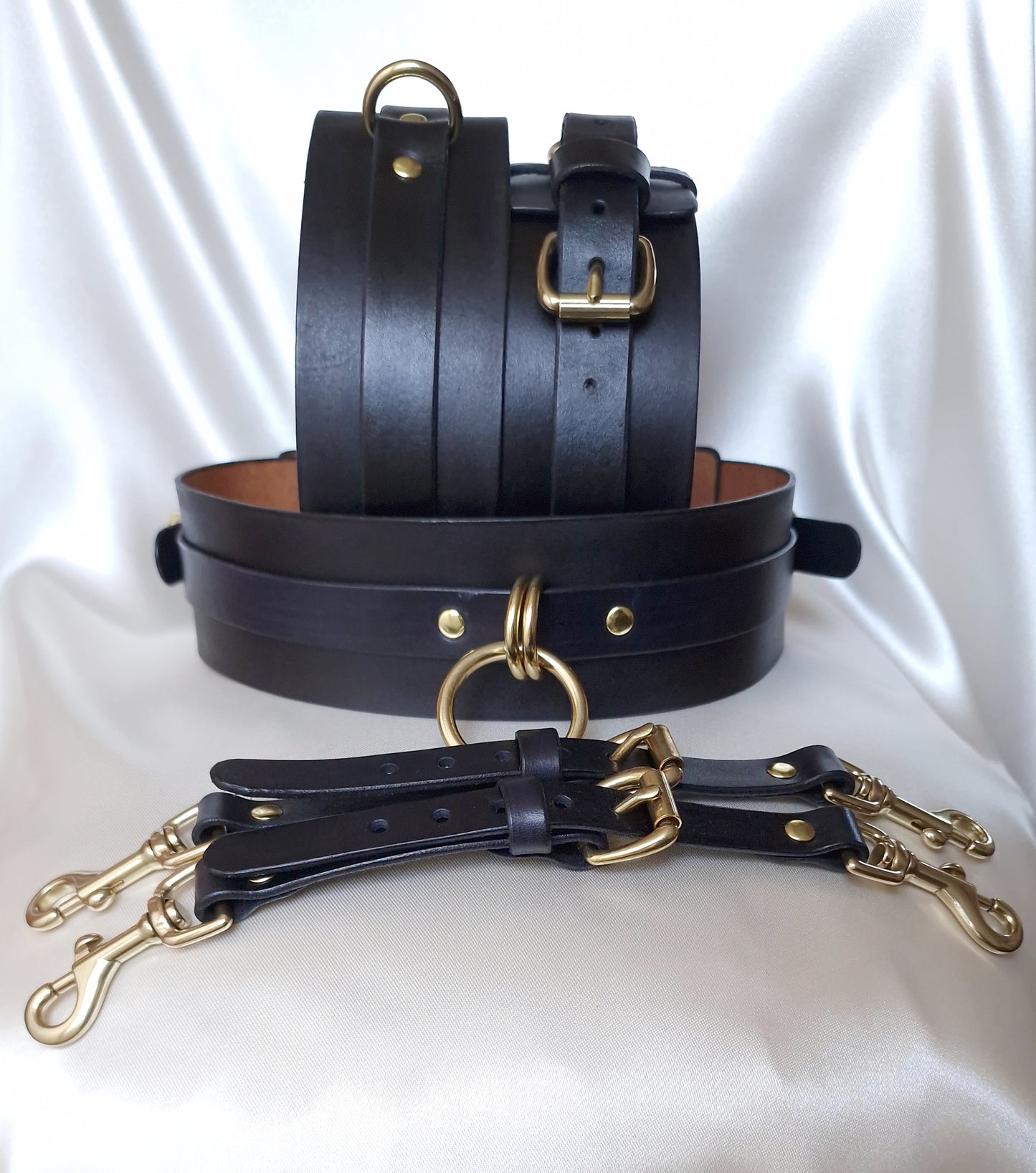 Ellipse Belt & Thigh Cuffs Black