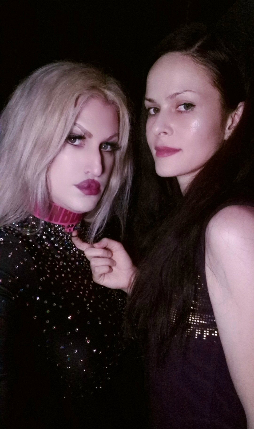 Matia B-Complex wearing the DNBDSM choker — limited edition collaboration