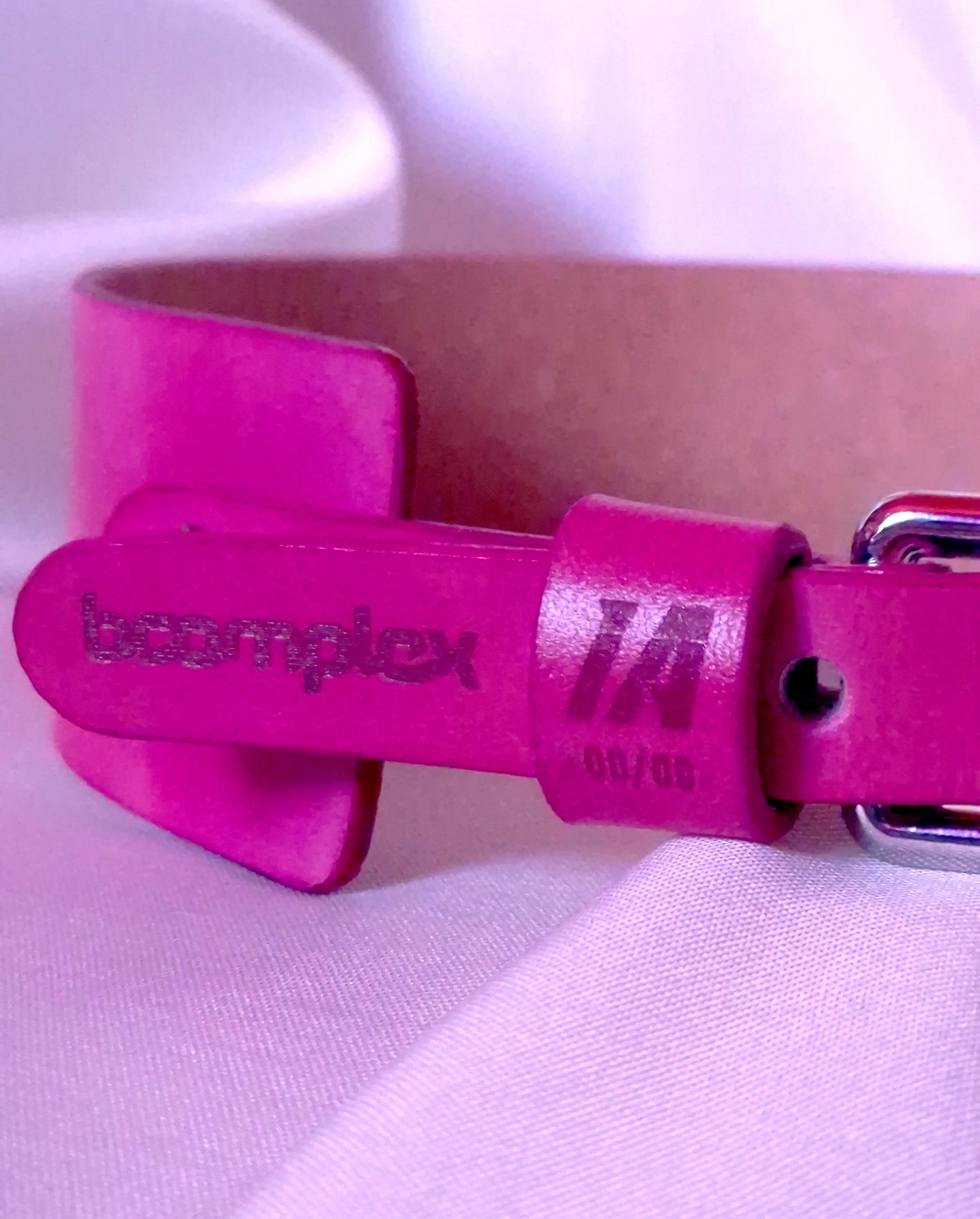 Laser-engraved number on limited edition DNBDSM choker (1–30)