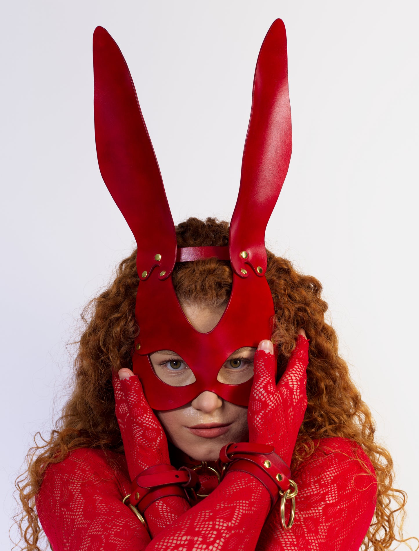 rabbit-mask-leather-choker-leash-set