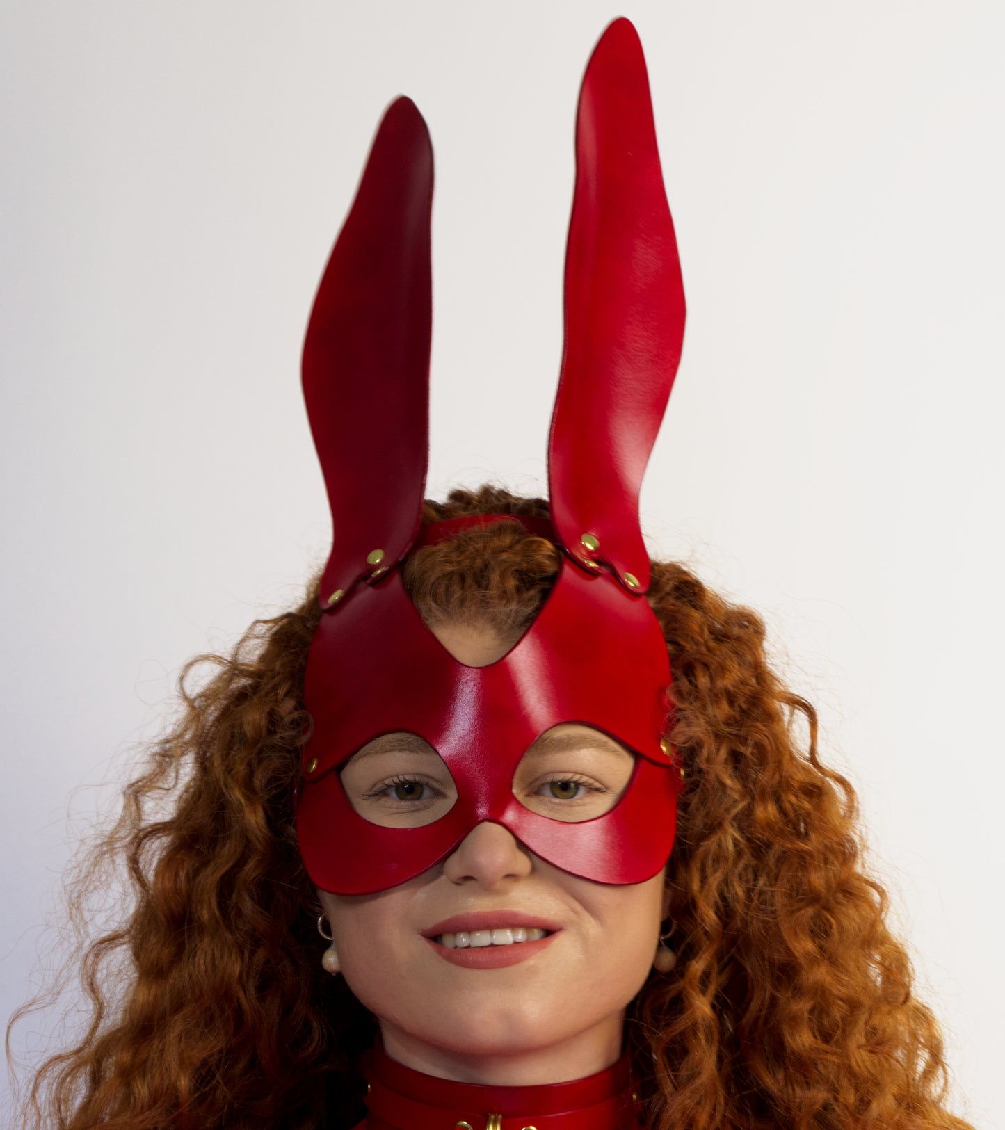 Fetish bunny playboy mask-sculpted fit.