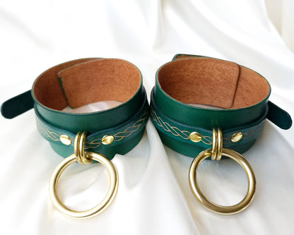 Spiral Cuffs Set Green