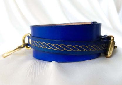 Spiral Choker Blue