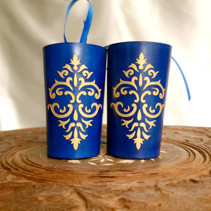 Ornamental cuffs for dominatrix styling.