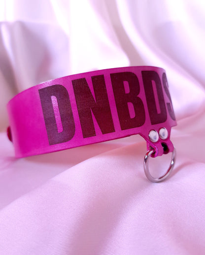Side angle showing DNB part of the engraved inscription of the B-Complex collar