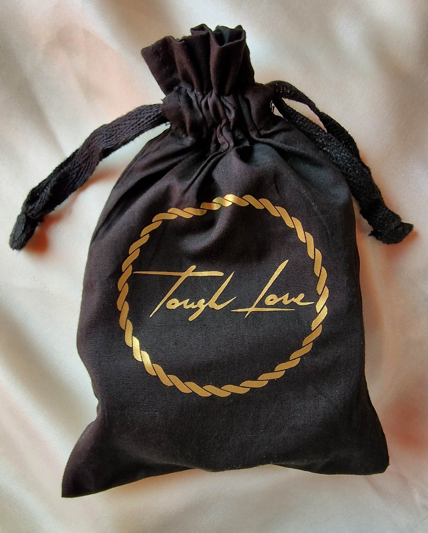 Organic cotton pouch for packaging handmade eco-friendly leather choker
